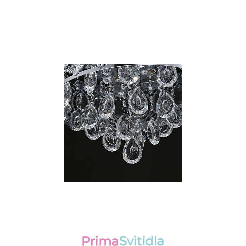 Elegantní moderní transparentní křišťálový lustr se 4 světly