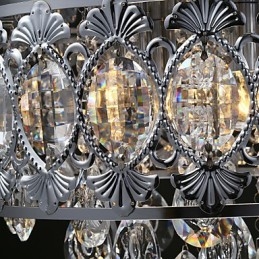 Elegantní moderní transparentní křišťálový lustr se 4 světly