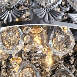 Elegantní moderní transparentní křišťálový lustr se 4 světly