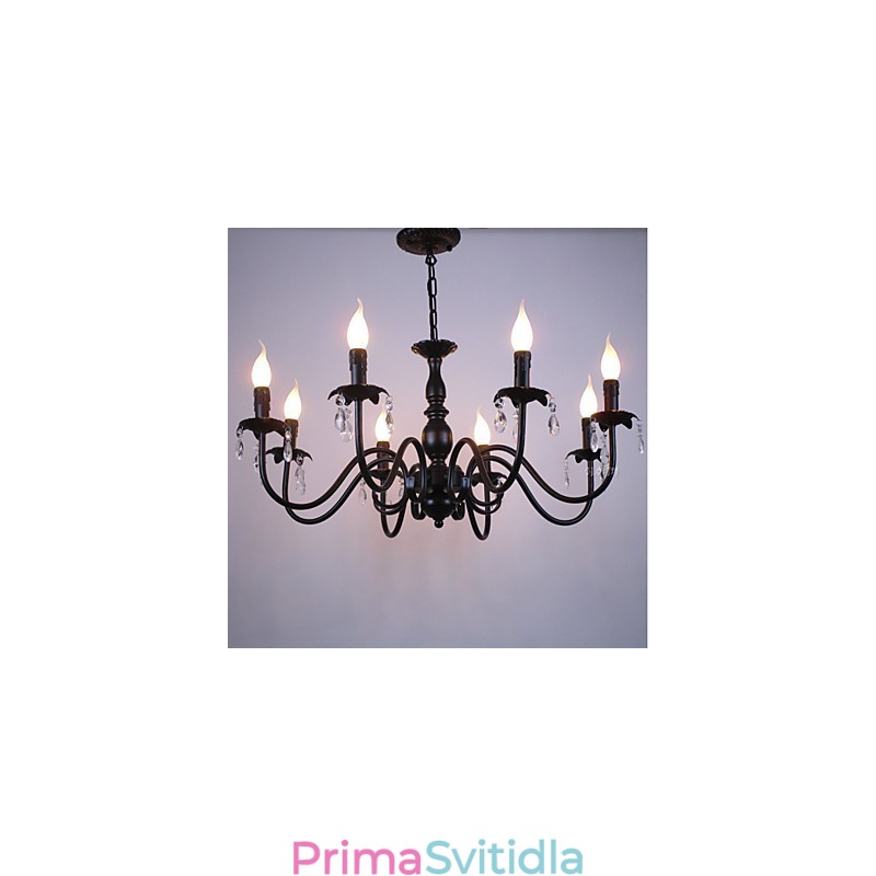 Lampa s křišťálovou svíčkou v evropském stylu Lampa s oblečením Lampy a lucerny Dekorace Projekt Droplight