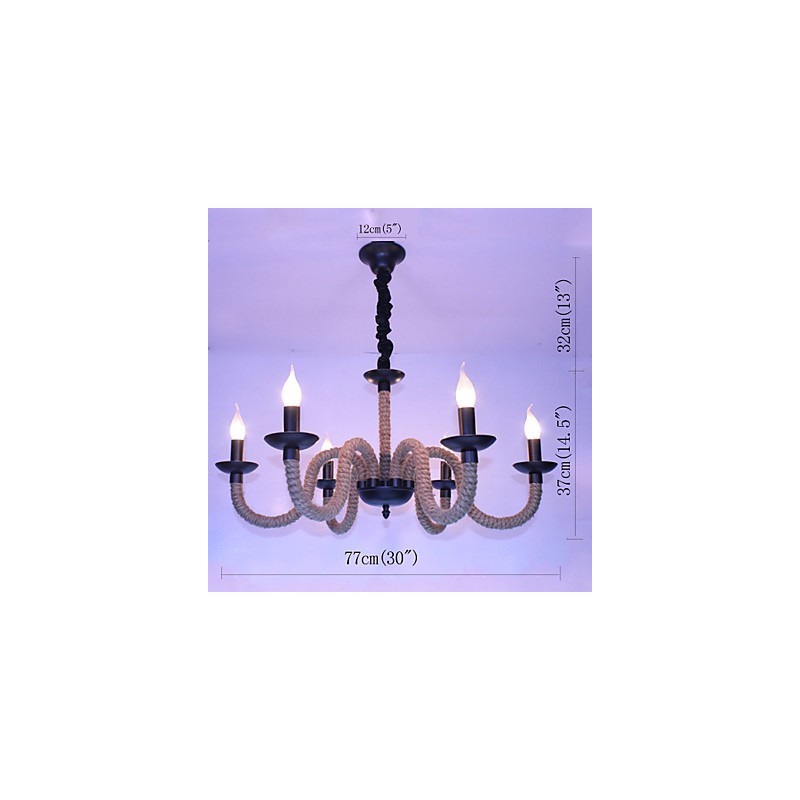 Loft Industrial Wind Vintage Iron Lampy Obchody Lustr Lana Lustrová světla