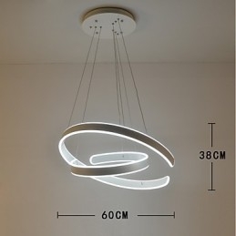 Severní Evropa Jednoduchá lustrová lampa s kreativní atmosférou zdobí svítidlo kantýny