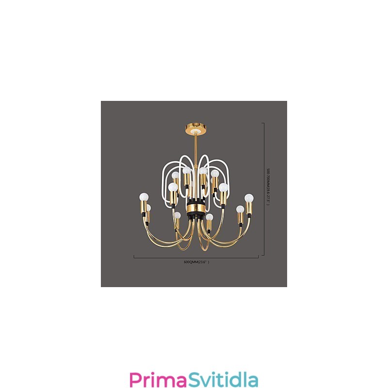 Moderní současný personalizovaný lustr ve stylu mini