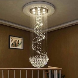 Moderní křišťálové stropní lustrové osvětlení vnitřní závěsná lampa Deco svítidla