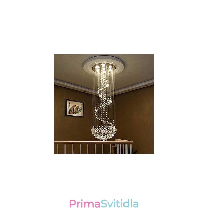Moderní křišťálové stropní lustrové osvětlení vnitřní závěsná lampa Deco svítidla