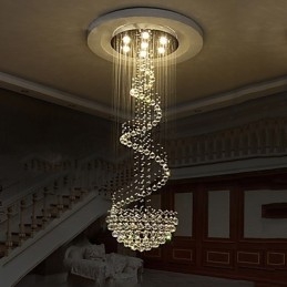Moderní křišťálové stropní lustrové osvětlení vnitřní závěsná lampa Deco svítidla