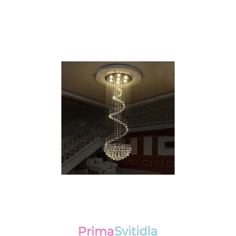 Moderní křišťálové stropní lustrové osvětlení vnitřní závěsná lampa Deco svítidla