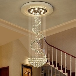 Moderní křišťálové stropní lustrové osvětlení vnitřní závěsná lampa Deco svítidla