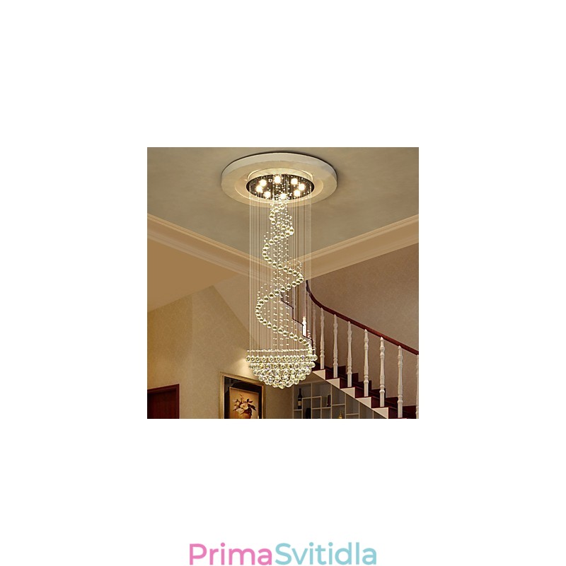 Moderní křišťálové stropní lustrové osvětlení vnitřní závěsná lampa Deco svítidla