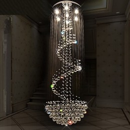 Moderní křišťálové stropní lustrové osvětlení vnitřní závěsná lampa Deco svítidla