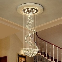 Moderní křišťálové stropní lustrové osvětlení vnitřní závěsná lampa Deco svítidla