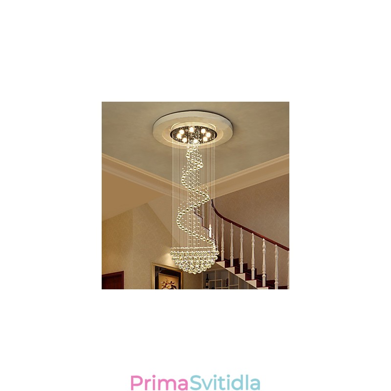 Moderní křišťálové stropní lustrové osvětlení vnitřní závěsná lampa Deco svítidla