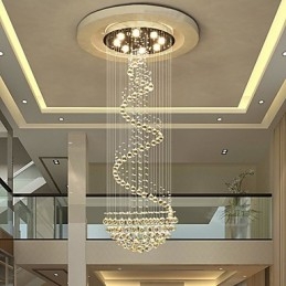 Moderní křišťálové stropní lustrové osvětlení vnitřní závěsná lampa Deco svítidla