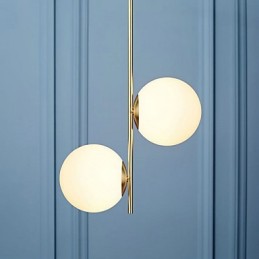Rustikální malba Lodge pro designéry Kovové vnitřní obchody Lustr se 2 žárovkami