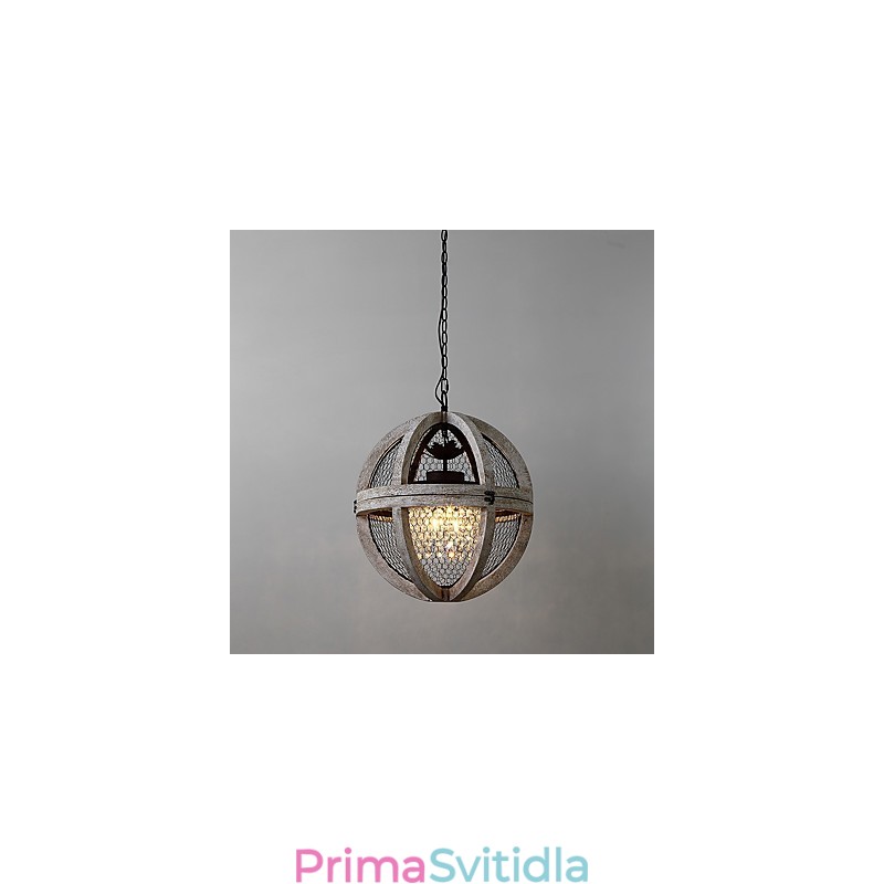 Vintage kovový americký průmyslový půdní malba Barva Dřevěný lustr Lampa interiérová ozdobná závěsná lampa