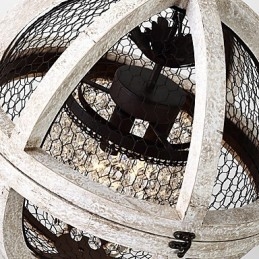 Vintage kovový americký průmyslový půdní malba Barva Dřevěný lustr Lampa interiérová ozdobná závěsná lampa