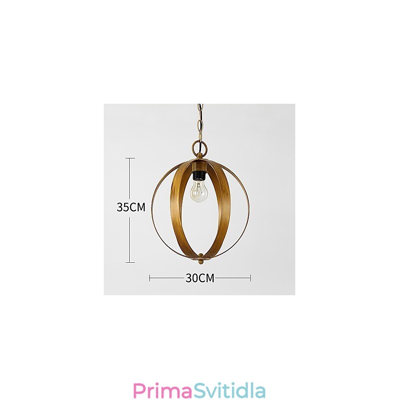 Loft Kov Americký průmyslový styl Malba Barva Evropská Lustrová Lampa Vnitřní Ozdobná Závěsná Lampa