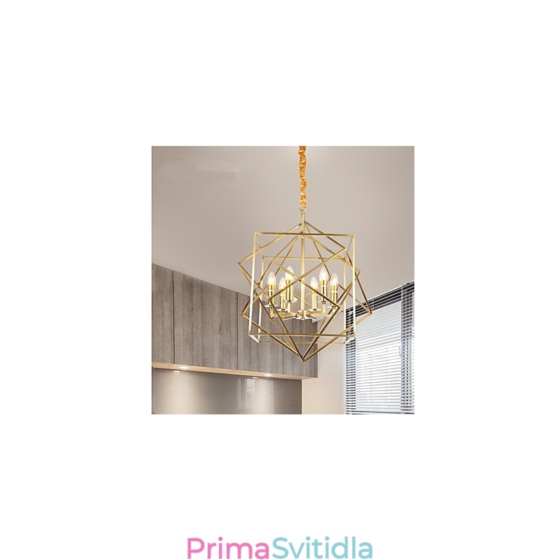 Mosazný prvek lucerny pro designérský kovový lustr
