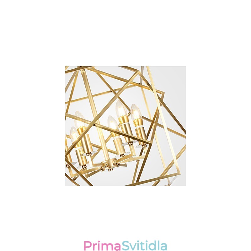 Mosazný prvek lucerny pro designérský kovový lustr