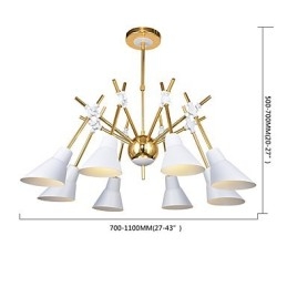 Personalizovaná nastavitelná směrová umělecká lustrová lampa Lustr N