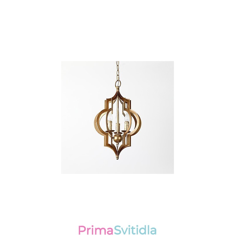 Vintage kovová americká průmyslová půdní malba barva evropská lustrová lampa interiérová dekorace závěsná lampa