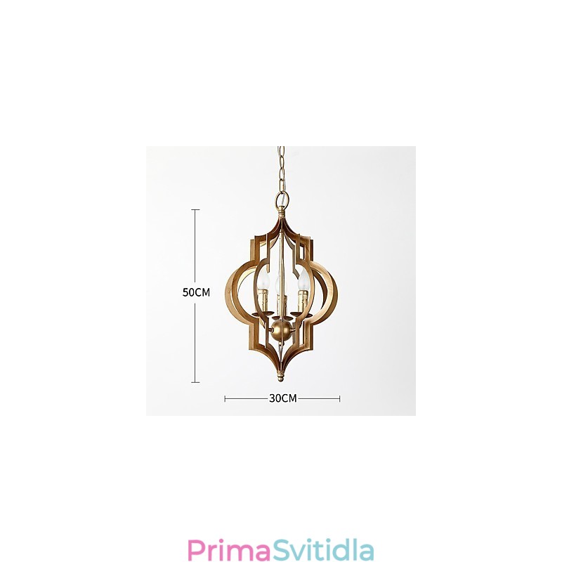 Vintage kovová americká průmyslová půdní malba barva evropská lustrová lampa interiérová dekorace závěsná lampa