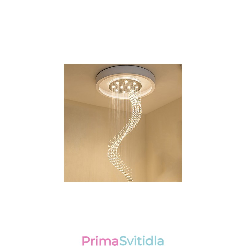 Moderní křišťálové stropní závěsné světlo Vnitřní lustr Domácí závěsné osvětlení Lustrové lampy Svítidla 3W TEPLÉ BÍLÉ žárovky
