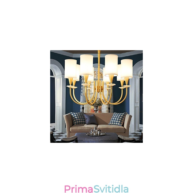 Dekorativní lustr z čisté mosazi Jade