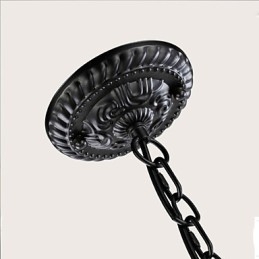 Křišťálový lustr z tepaného železa v evropském stylu Kreativní svíčkové lampy a lucerny