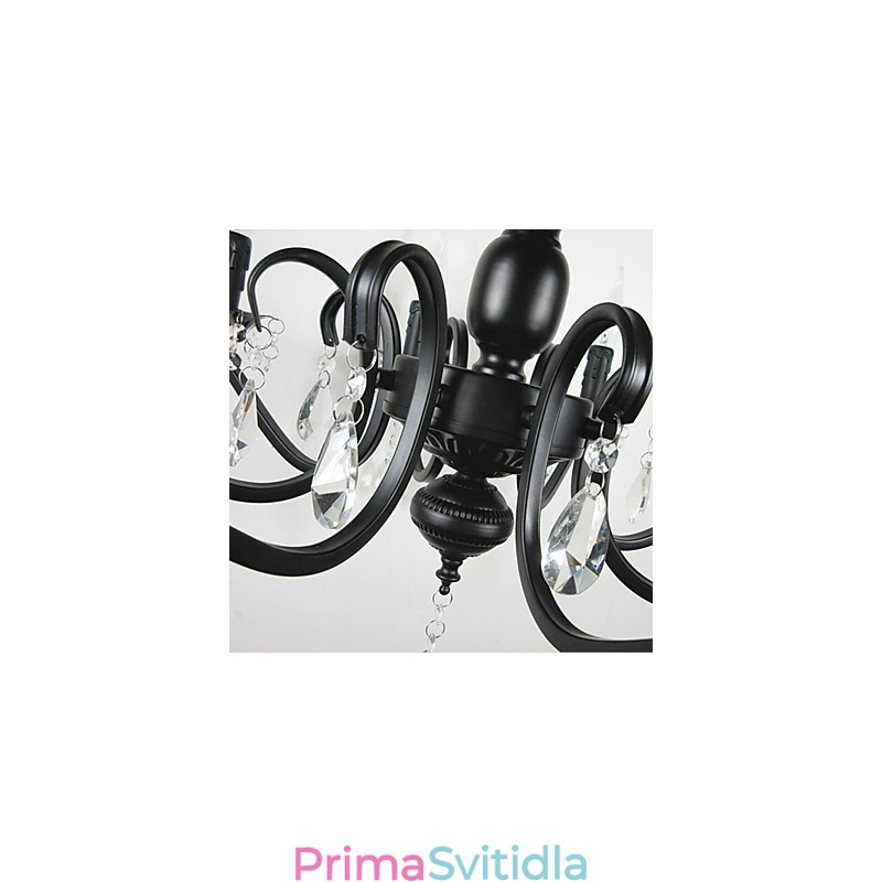 Křišťálový lustr z tepaného železa v evropském stylu Kreativní svíčkové lampy a lucerny