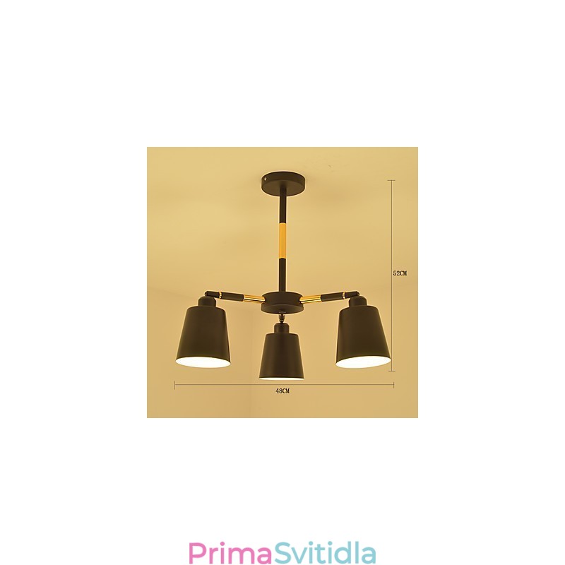 Závěsné svítidlo Tradiční klasická malba na bambusové dřevo v mini stylu