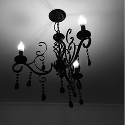 Křišťálová lampa 3 lehké moderní jednoduché nové osvětlení