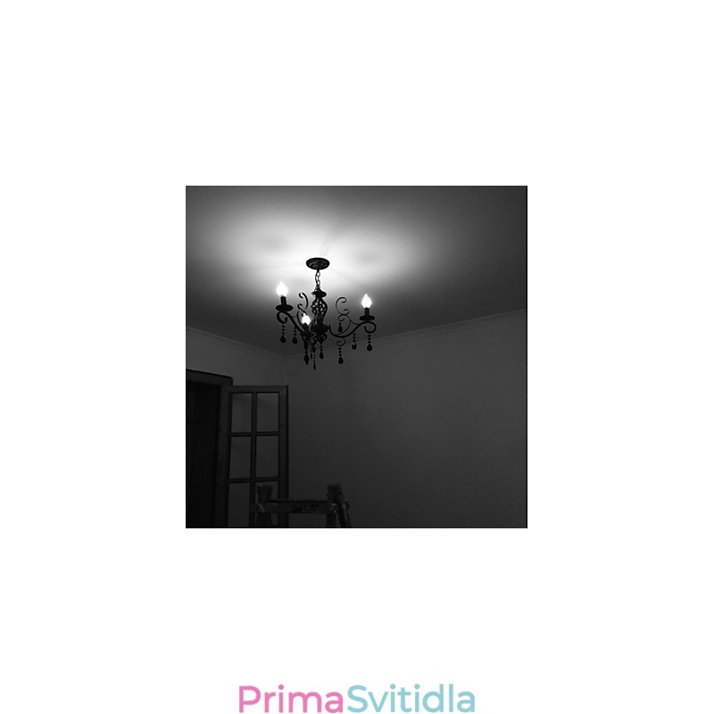 Křišťálová lampa 3 lehké moderní jednoduché nové osvětlení
