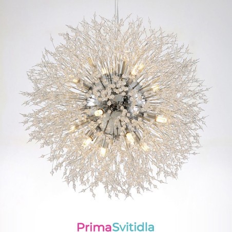 Ohňostroj Globe Pampeliška Chrome Feature Crystal Metal Luster Ohňostroj Globe Pampeliška Chrome Feature Crystal Metal Luster