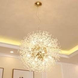 Ohňostroj Globe Pampeliška Chrome Feature Crystal Metal Luster