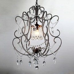 Moderní design lustru Vintage lustr Loft Crystal Light Fixture Luster závěsná lampa