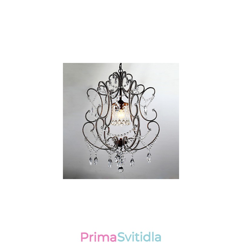 Moderní design lustru Vintage lustr Loft Crystal Light Fixture Luster závěsná lampa