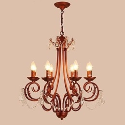 Lustr s 8 světly Moderní Současný Tradiční Lodge Vintage Retro Country Malba Funkce pro křišťálový kov