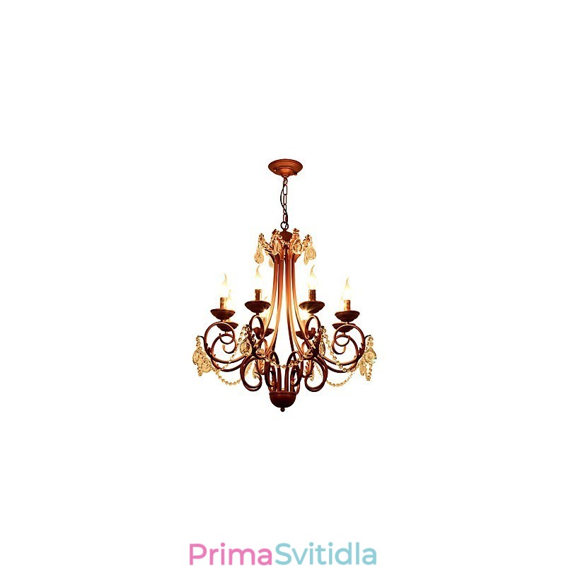 Lustr s 8 světly Moderní Současný Tradiční Lodge Vintage Retro Country Malba Funkce pro křišťálový kov