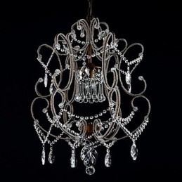 Moderní design lustru Vintage lustr Loft Crystal Light Fixture Luster závěsná lampa