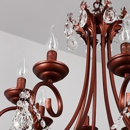 Lustr s 8 světly Moderní Současný Tradiční Lodge Vintage Retro Country Malba Funkce pro křišťálový kov
