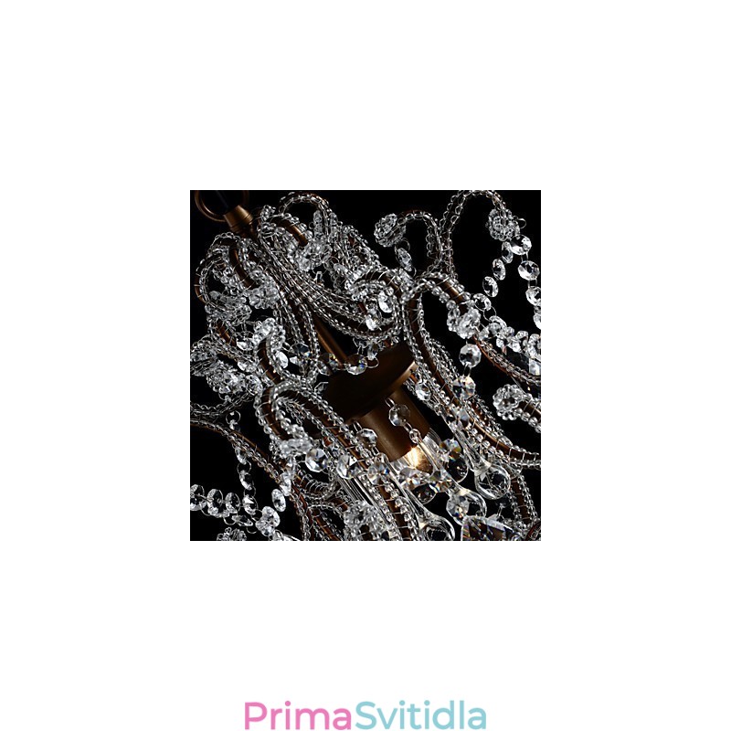 Moderní design lustru Vintage lustr Loft Crystal Light Fixture Luster závěsná lampa