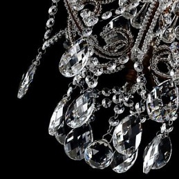Moderní design lustru Vintage lustr Loft Crystal Light Fixture Luster závěsná lampa