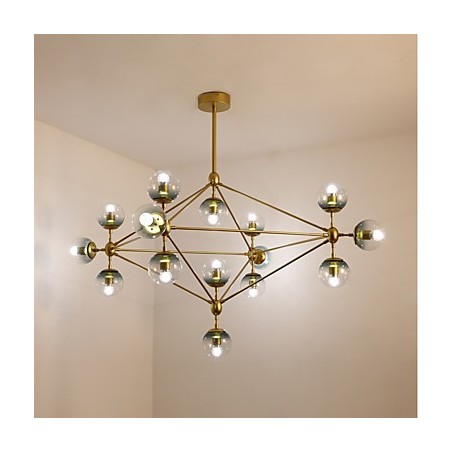 Patnáctový světelný sloupek Moderní evropský styl Modo Kovová skleněná závěsná lampa ve vstupní hale Dekorativní průmyslová lustrová lampa Patnáctový světelný sloupek Moderní evropský styl Modo Kovová skleněná závěsná lampa ve vstupní hale Dekorativní průmyslová lustrová lampa