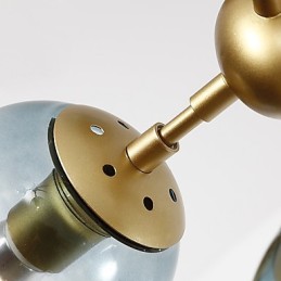 Patnáctový světelný sloupek Moderní evropský styl Modo Kovová skleněná závěsná lampa ve vstupní hale Dekorativní průmyslová lustrová lampa