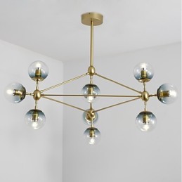 Závěsná lampa v moderním evropském stylu Modo Kovové sklo ve vstupní hale Dekorativní průmyslová lustrová lampa