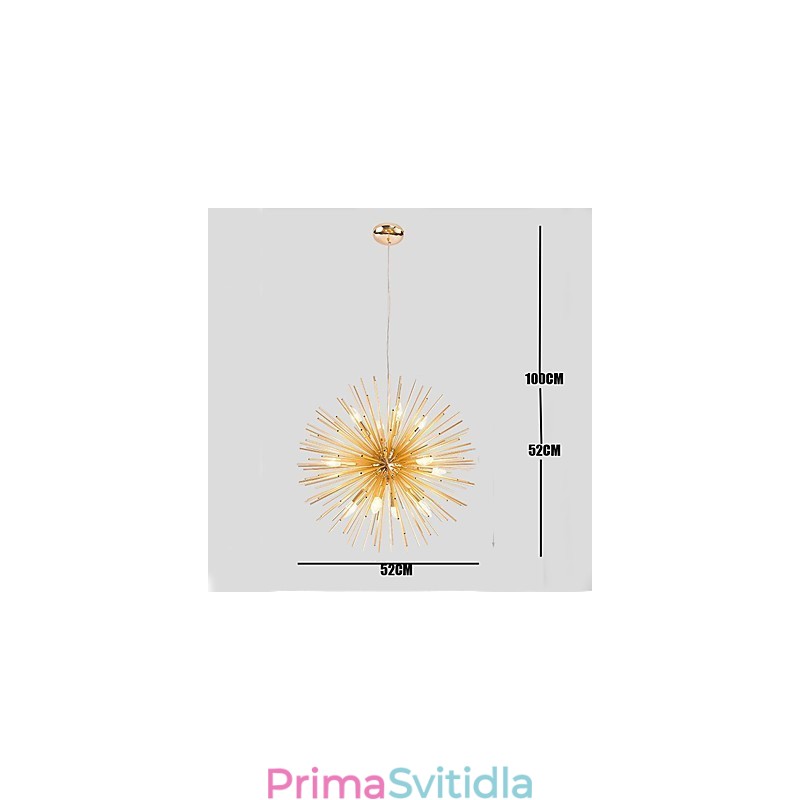 Retro Imitace mědi Creative line 10 Lights