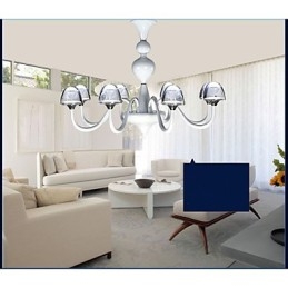 Moderní minimalistický kreativní přívěsek s křišťálovou houbou 8