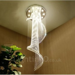 15 světel Moderní křišťálové stropní závěsné světlo Vnitřní lustr Osvětlovací lampy Svítidla s žárovkami