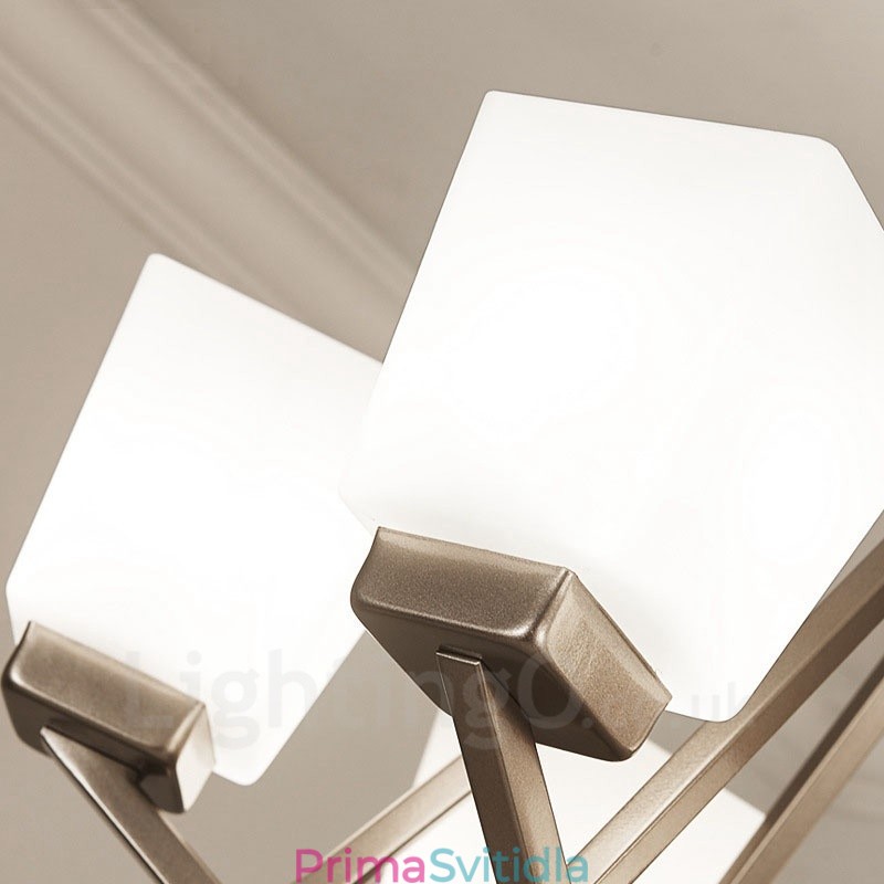 6 světel Chromové závěsné svítidlo Vnitřní moderní lustr Domácí závěsná svítidla Svítidla se skleněnými stínidly